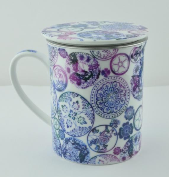 Teetasse Mandala Blau